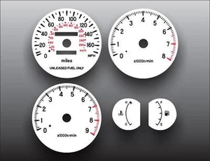 White Face Gauges for 1995-1999 Mitsubishi Eclipse - Picture 1 of 4