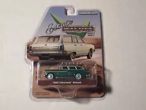 Greenlight 2018 1955 Carri Chevrolet Nomad Estate Verdi Nuovi - Foto 1 di 2