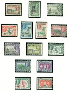 SG 144-157 Nyasaland 1945. ½d to 20/- set of 14. Fine unmounted mint CAT £95 - Picture 1 of 1