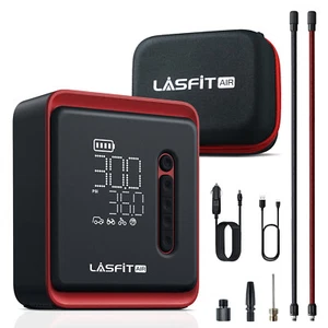 LASFIT AIR Portable Tire Inflator Car Air Compressor Pump Digital Pressure Gauge - Picture 1 of 7