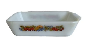 Anchor Hocking Fruit Pattern 1 Quart Bread Baking Dish-11” X 5.5” - Picture 1 of 2