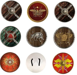 Wikinger Schild Rundschild Ritter Römerschild Hoplitenschild Holzschild Jarl - Bild 1 von 9