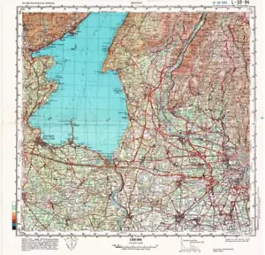 Mapa topográfico militar soviético ruso - VERONA (Italia), 1:100 000, REIMPRESO - Imagen 1 de 7