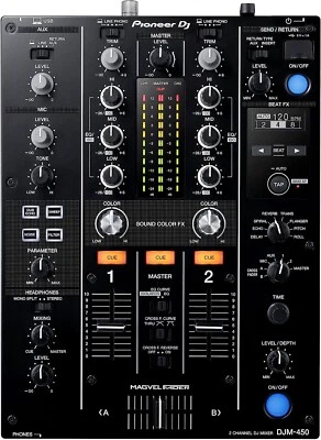 Pioneer DJ DJM-450 Compact Two-Channel DJ Mixer DJM450 Black PROAUDIOSTAR - Image 1 of 4