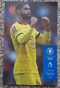 Chelsea v West Ham United PREMIER LEAGUE London Derby Programme 24th April 2022 - Picture 1 of 1