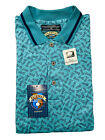*VINTAGE DEADSTOCK* Fairway Sport Mens Golf All-Over Print Polo; Made in USA; XL