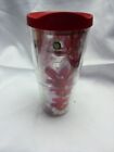 Tervis Tumblers Pink Floral Design & Smithsonian Red Cover Used Great Condition 