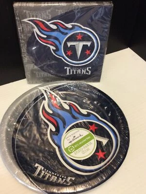 Обеденные салфетки/тарелки Hallmark NFL Tennessee Titans Football Tailgate для вечеринок - Изображение 1 из 4