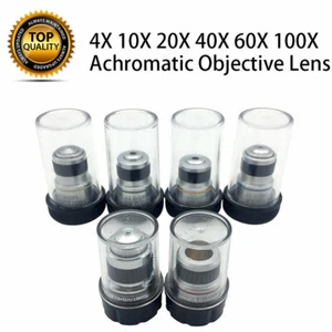 Achromatisches Mikroskop Objektiv Mikroskop Objektivlinse 4X-100X - Bild 1 von 13