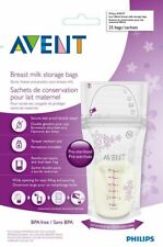 Avent Breast Milk Storage Bags - 180ml - 25 Pack- Freezer Safe - Pre-Sterilized