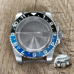 40mm Case Sapphire Glass+ Magnifying Glass Can Hold 8215/8200/8205/2813 Movement - Picture 1 of 12