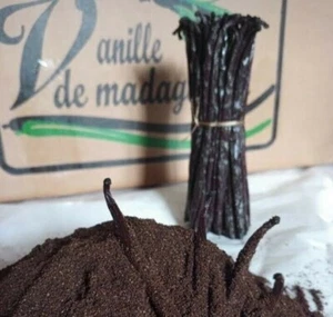 250g Bourbon Vanille Pulver gemahlen aus Madagaskar schneller Versand - Bild 1 von 1