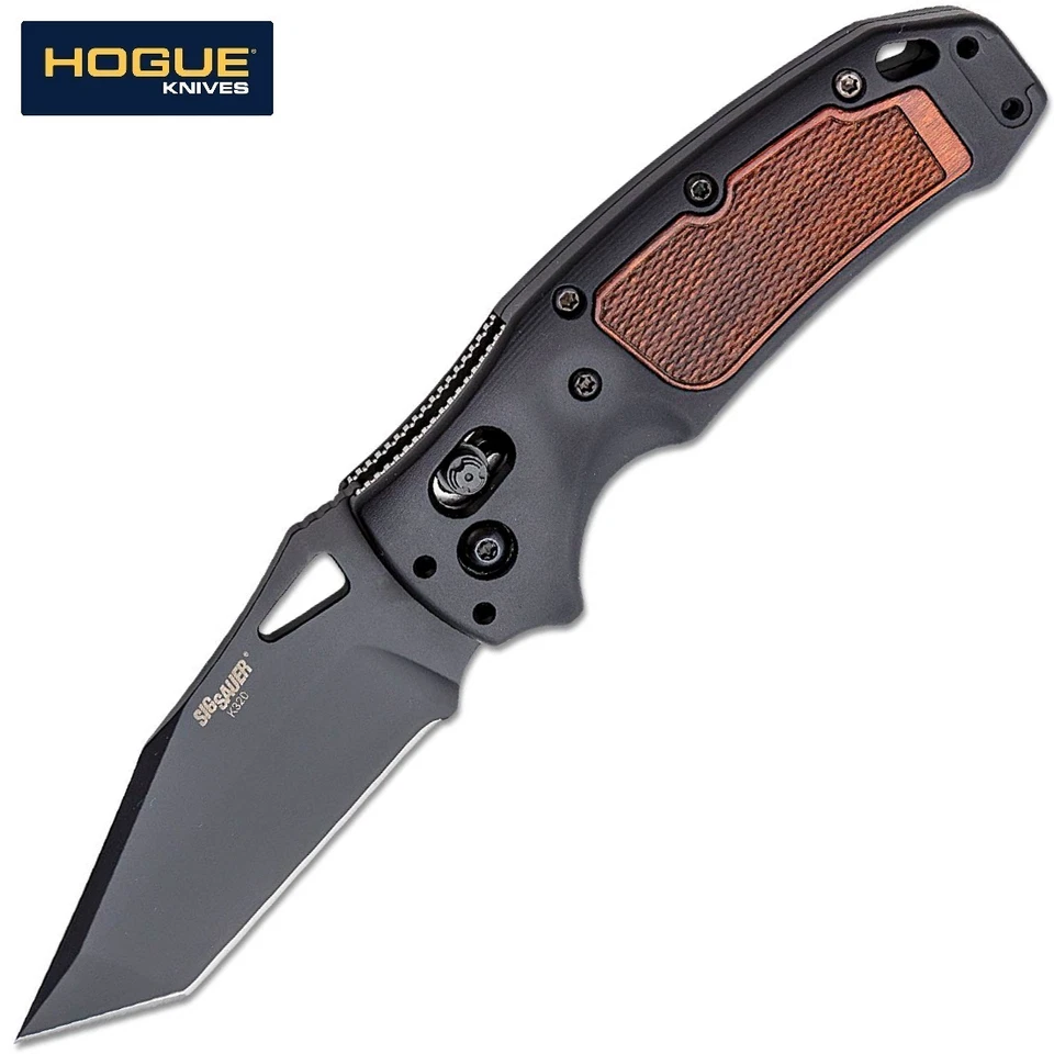 Hogue SIG Sauer K320 AXG Pro S30V Black Tanto Blade Aluminum/Walnut 36367