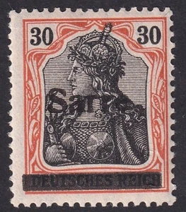 Saarland 30 Pfg. Papier orangeweiß Mi.Nr. 10 y I postfrisch Mi.Wert 500 € (812) - Bild 1 von 2