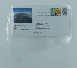 LOT DE 100 ETUIS POUR LETTRES OU OBLITERATIONS 120x225 - Imagen 1 de 1