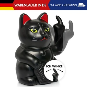 ANGRY CAT - Winkekatze Lucky CAT - Lustige winkende Katze - japanische Winkkatze - Bild 1 von 9