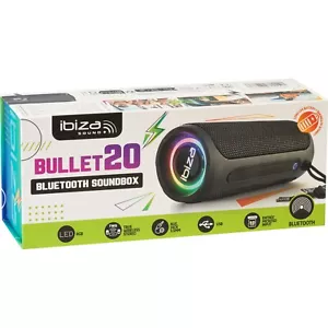 Ibiza Sound BULLET20 altoparlante cassa audio Bluetooth illuminato - Foto 1 di 2