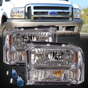 05-07 Conversion Headlights Headlamps Set Fits 99-04 Superduty Ford Excursion - Picture 1 of 10