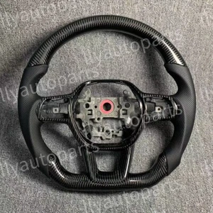 Real Carbon Fiber Leather Steering Wheel for Acura Integra 5th Gen 23-25 - Bild 1 von 7