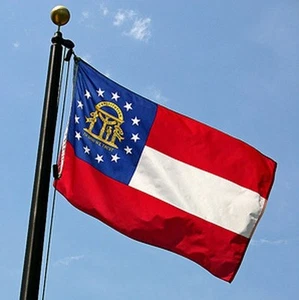 GEORGIA STATE OF FLAG NEW 3x5ft better quality USA seller - Picture 1 of 4