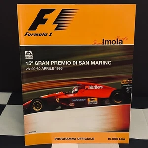 1995 SAN MARINO GP IMOLA F1 RACE PROGRAMME DAMON HILL JEAN ALESI GERHARD BERGER - Picture 1 of 6