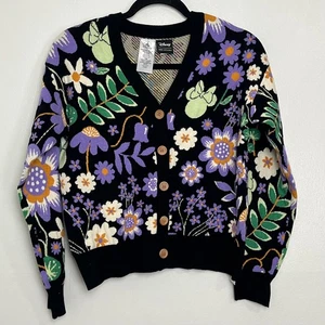 Disney Her Universe Floral Minnie Mouse Bows Cardigan Pullover XS - Bild 1 von 5