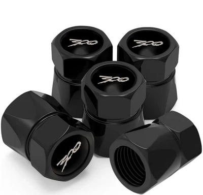 para Chrysler 300/C/300S Metal Negro Neumático Válvula Vástago Tapa Cubiertas Accesorios Aire Foto 1 de 4