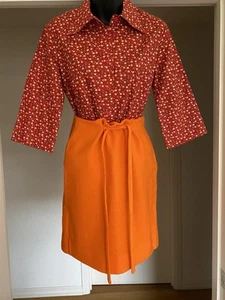 Vintage 1960s Norma Tullo Red Women’s Shirt. Size S. Excellent Condition. - Picture 1 of 9