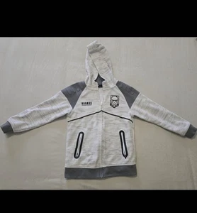 Hoodie Kid Star Wars Stormtrooper Mandalorian Zip Up Small 7/8 - Picture 1 of 4