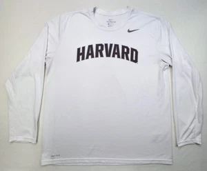 Harvard University Crimson Shirt Uomo XL Nike Tee Dri-Fit Performance Poliestere - Foto 1 di 6