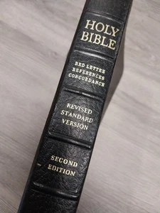 1972 Holy Bible Red Letter Revised Standard Version Second Edition Nelson - Picture 1 of 10