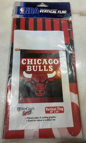 Chicago Bulls NBA Champions Verticle Flag 27’ X 37’ Michael Jordan 23 Cover