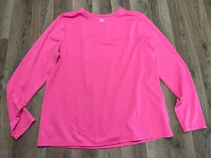 Athletic Works Shirt, Women's Size XL, Pink, Long Sleeve, Crew Neck - Picture 1 of 10