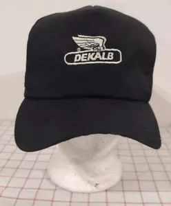 Vintage Dekalb Samen Kappe Mütze schwarz verstellbar bestickt Swingster Made in USA - Bild 1 von 6