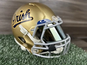 Casco de fútbol americano personalizado tamaño completo grande NOTRE DAME FIGHTING IRISH adulto Riddell - Imagen 1 de 8