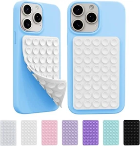 2 Pack Silicone Octo Cup Buddy Sticky Grip Holder for Cellphone, White - Picture 1 of 6