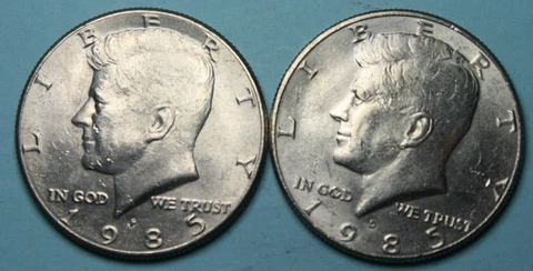 1985 P&D Kennedy Halves (Ken-39) Cover