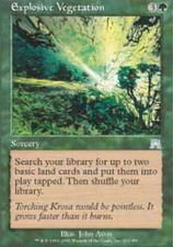 Explosive Vegetation - Onslaught - LP, English MTG Magic FLAT RATE SHIP