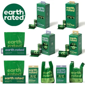 Earth Rated Dog Puppy Poo Bags Poop Waste Refill Roll Lavender Scented Dispenser - Picture 1 of 21