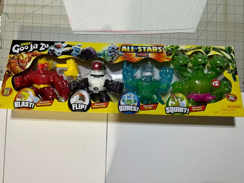 Heroes of Goo Jit Zu All Stars 4 Pack 2023 Green Hydra Ultra Rare Figure NEW Cover