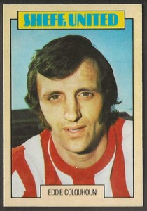 A&BC-FOOTBALL 1973 BLUE BACK-#045- SHEFFIELD UNITED - EDDIE COLQUHOUN