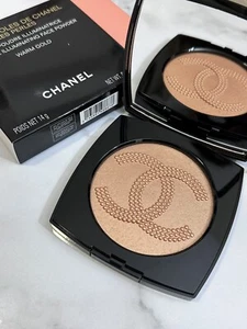 authentic CHANEL Highlighter XL Illuminating Powder Les Perles Symbol Warm gold - Picture 1 of 4