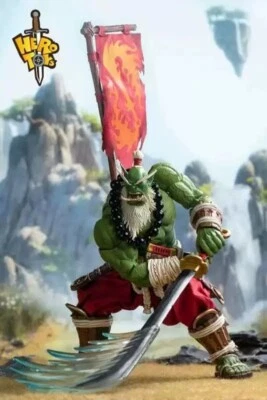 Figura de acción HERO TOYS Samuro Orco Espadachín ABS Verde PVC En stock H19CM (7,5 pulgadas) Foto 1 de 4