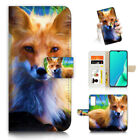 ( For Moto G14 ) Wallet Flip Case Cover Aj23097 Cool Fox