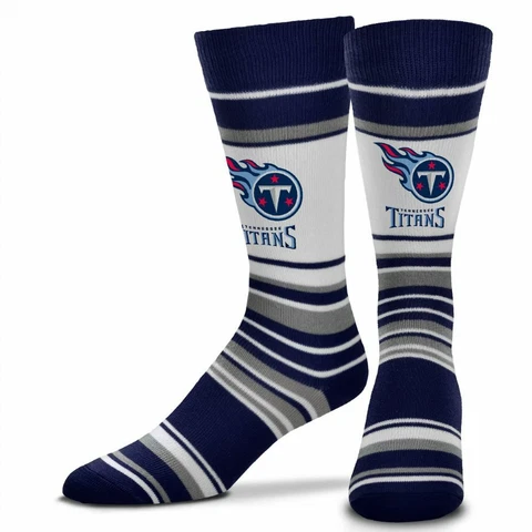 NEW! Tennessee Titans NFL Dyenamic Mas Stripe Mens Crew Socks One Size Fits Most Cover