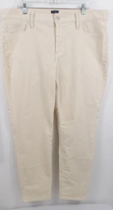 NWT J. Crew Corduroy Pants Women's 40 x 28 Ivory Cream High-Rise Skinny Tapered - Picture 1 of 7