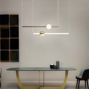 LED Pendant Light Kitchen Chandelier Lighting Gold Shop Ceiling Lights Home Lamp - Picture 1 of 15