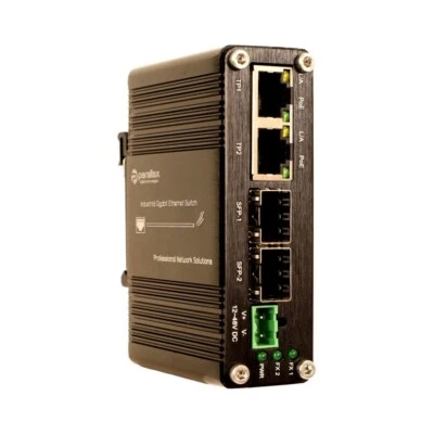 2 Port Gigabit Max PoE + 2 Port Gigabit SFP Unmanaged Industrial Switch 12-48VDC - Image 1 of 4