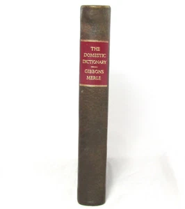 Domestic Dictionary and HOUSEKEEPER's Manual by Gibbons MERLE and John REITCH - Picture 1 of 4