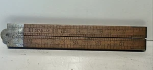 STANLEY Rule & Level Co. NO. 63 BOXWOOD 24" Folding Rule/Ruler X - Picture 1 of 12